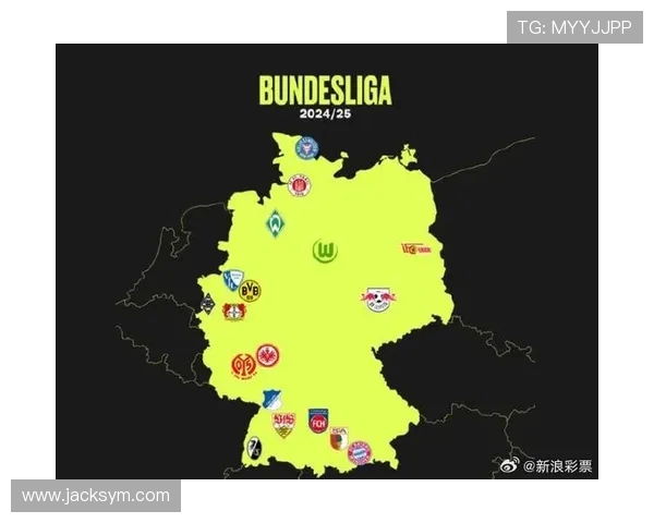 德甲各支球队分布图及各州球队数量统计